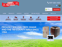 Tablet Screenshot of davesservices.com